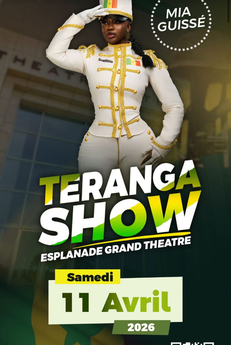 Affiche du Teranga Show avec Mia Guissé à l'Esplanade du Grand Théâtre